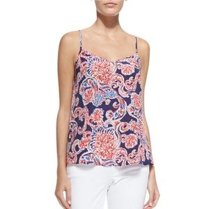 Lilly Pulitzer Dusk Racer Back Silk Top